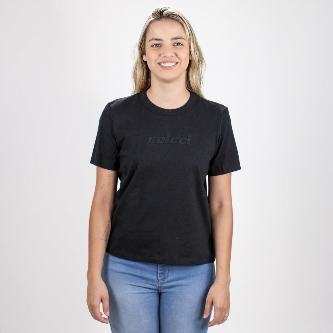 Camiseta Colcci Bordado Alto Relevo - Feminina - Foto 1