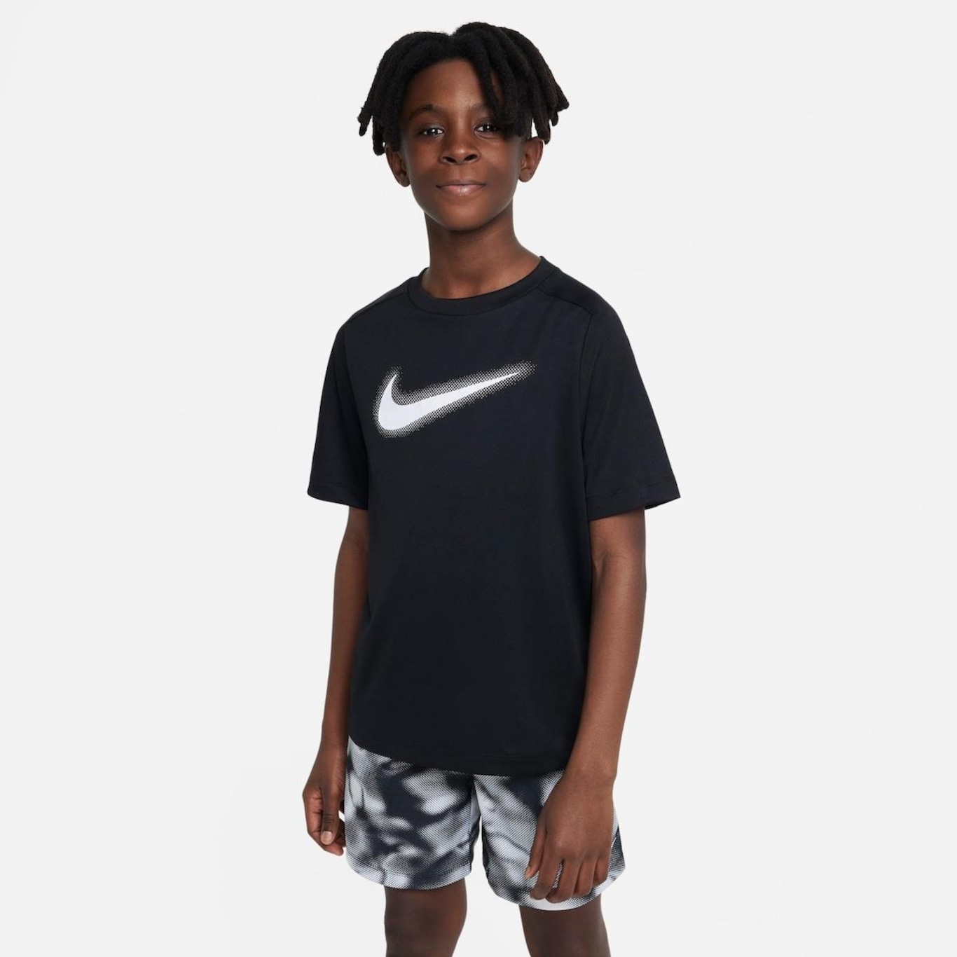 Camiseta Nike Dri-Fit Multi+ Graphic - Infantil - Foto 1