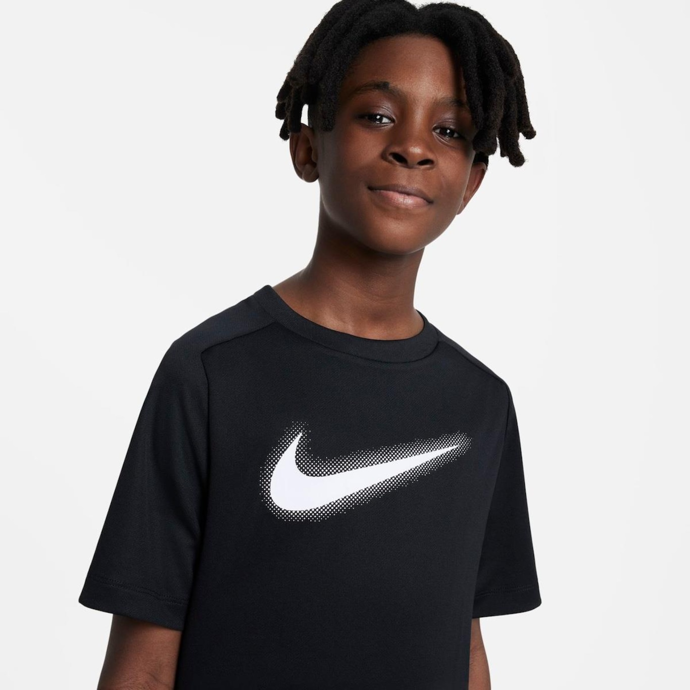 Camiseta Nike Dri-Fit Multi+ Graphic - Infantil - Foto 3