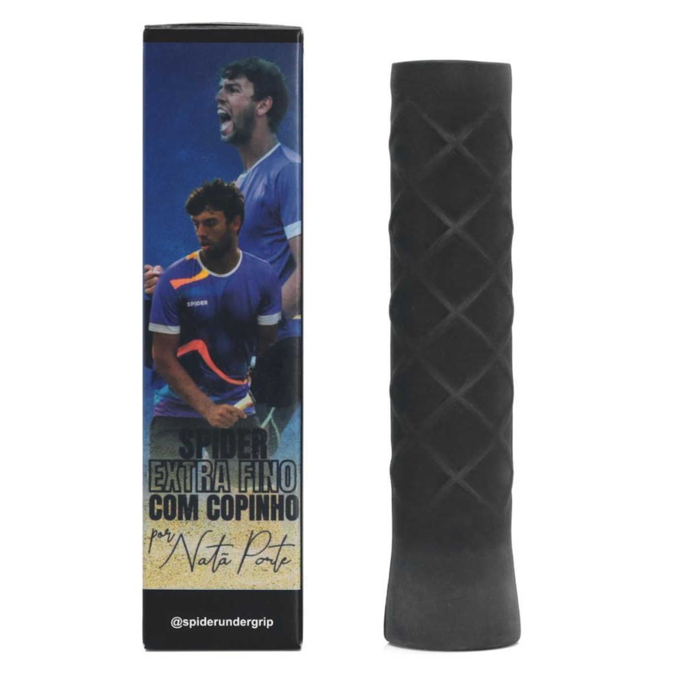 Undergrip Spider Extra Fino com Copinho para Raquetes Beach Tennis e Padel - Foto 1