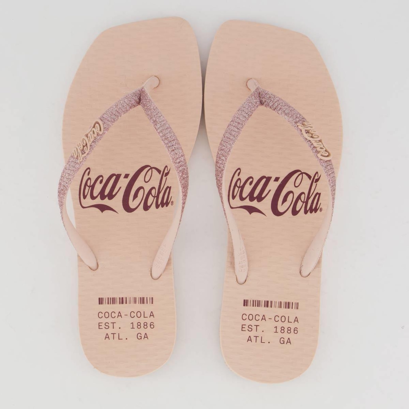 Chinelo Coca Cola Alma Square Feminino - Foto 1