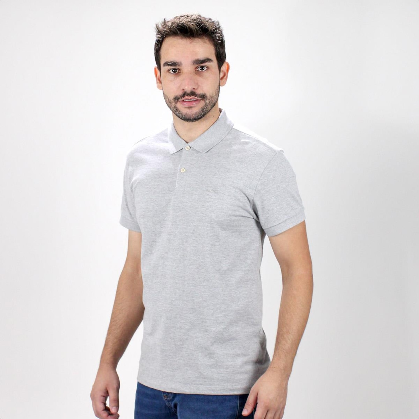 Camisa Polo Colcci Cotton Delicate Cinza - Masculina - Foto 2