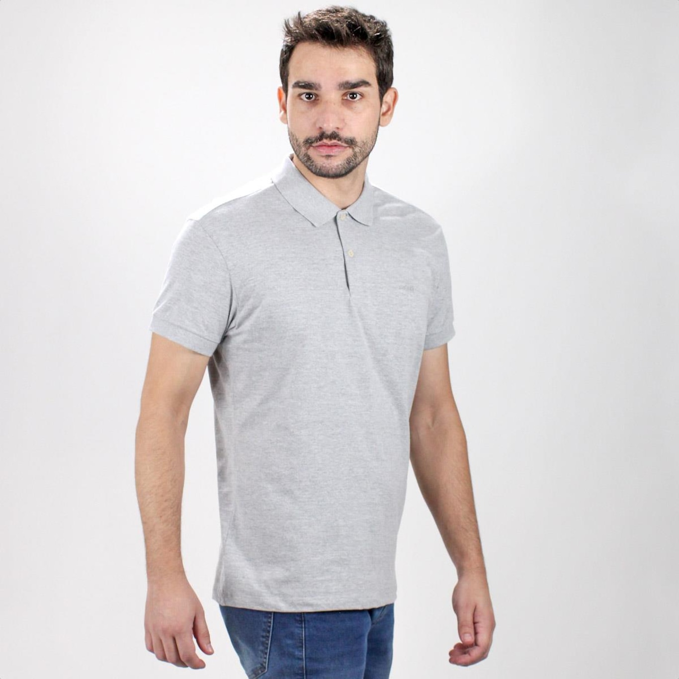 Camisa Polo Colcci Cotton Delicate Cinza - Masculina - Foto 4