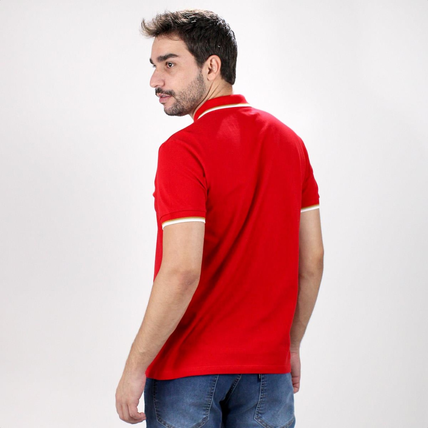 Camisa Polo Colcci Piquet 3 Listras - Masculina - Foto 5