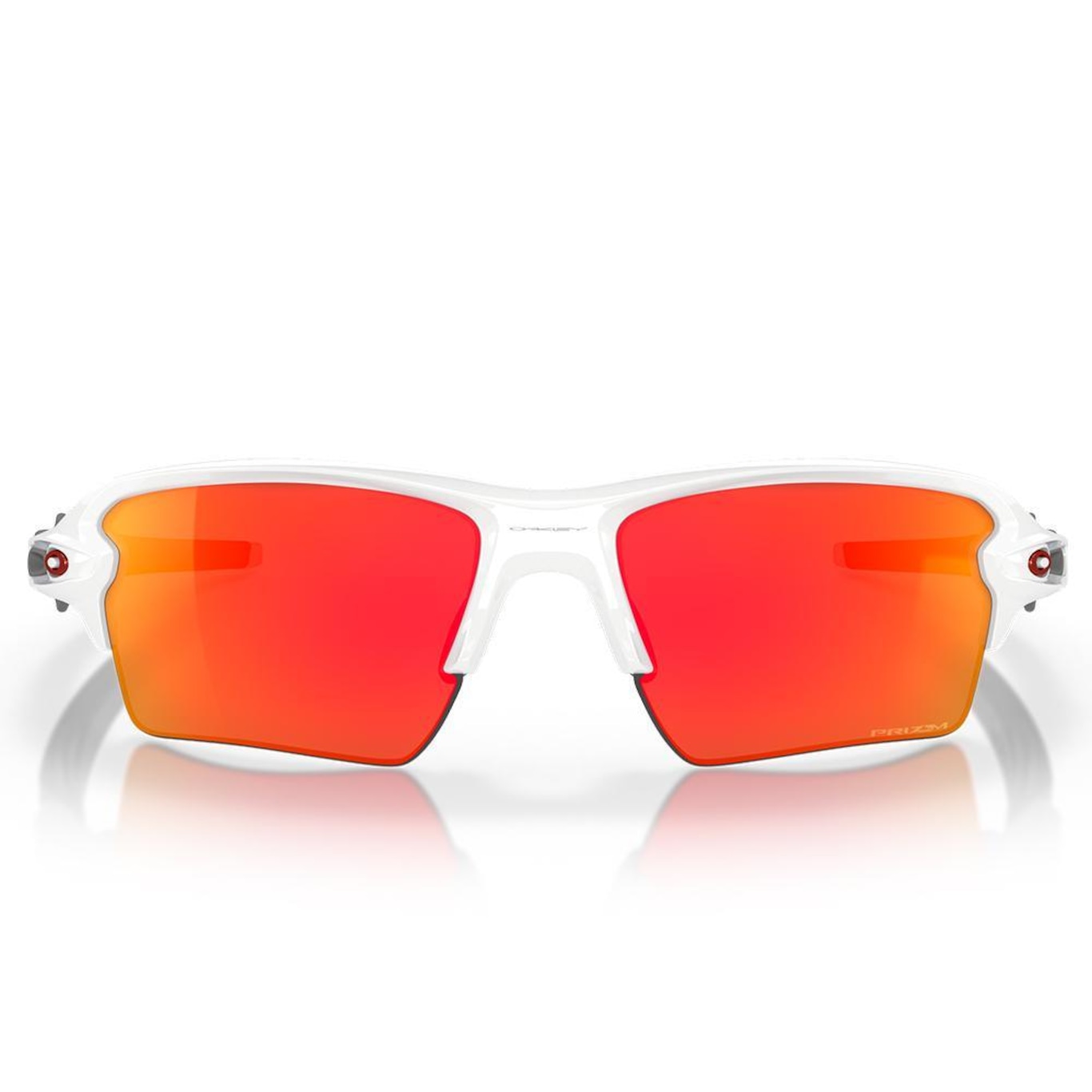 Óculos de Sol Unissex Oakley Flak 2.0 Xl Polished White Prizm Ruby - Foto 3