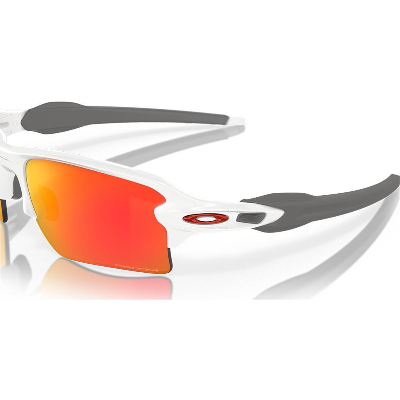 Óculos de Sol Unissex Oakley Flak 2.0 Xl Polished White Prizm Ruby - Foto 4