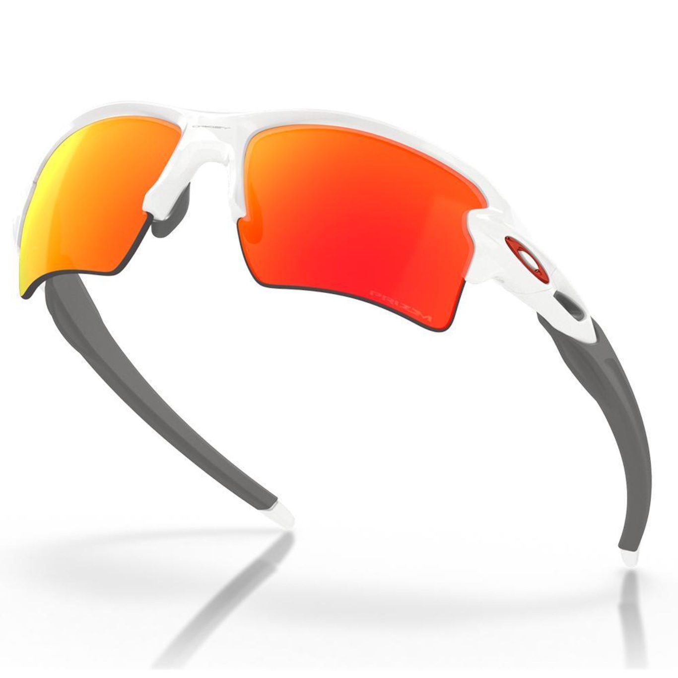 Óculos de Sol Unissex Oakley Flak 2.0 Xl Polished White Prizm Ruby - Foto 5