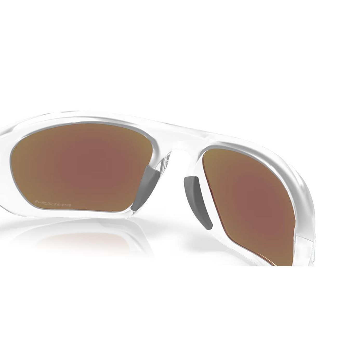 Óculos de Sol Unissex Oakley Lateralis Matte Clear Prizm Sapphire - Foto 6