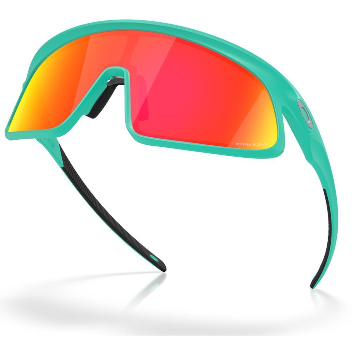 Óculos de Sol Unissex Oakley Rslv Matte Celeste Prizm Ruby - Foto 5