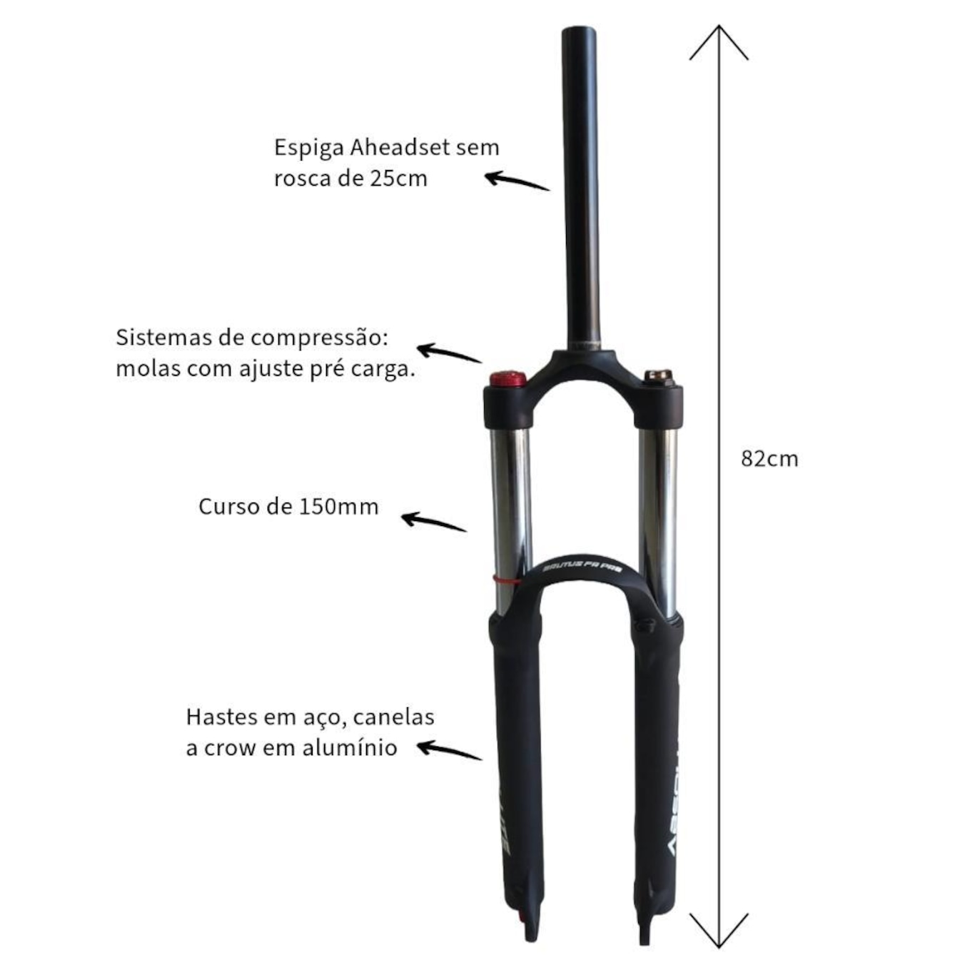 Garfo Suspensão Absolute Brutus Aro 26 Fr Pro 150Mm Retorno - Foto 2