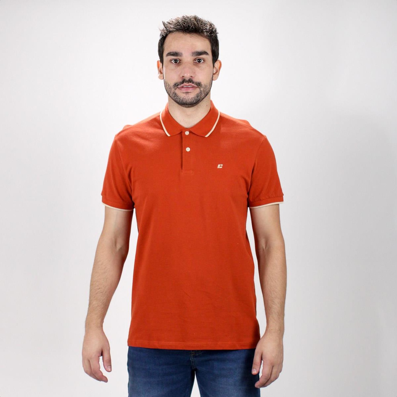 Camisa Polo Colcci Slim Piquet Line - Masculina - Foto 1