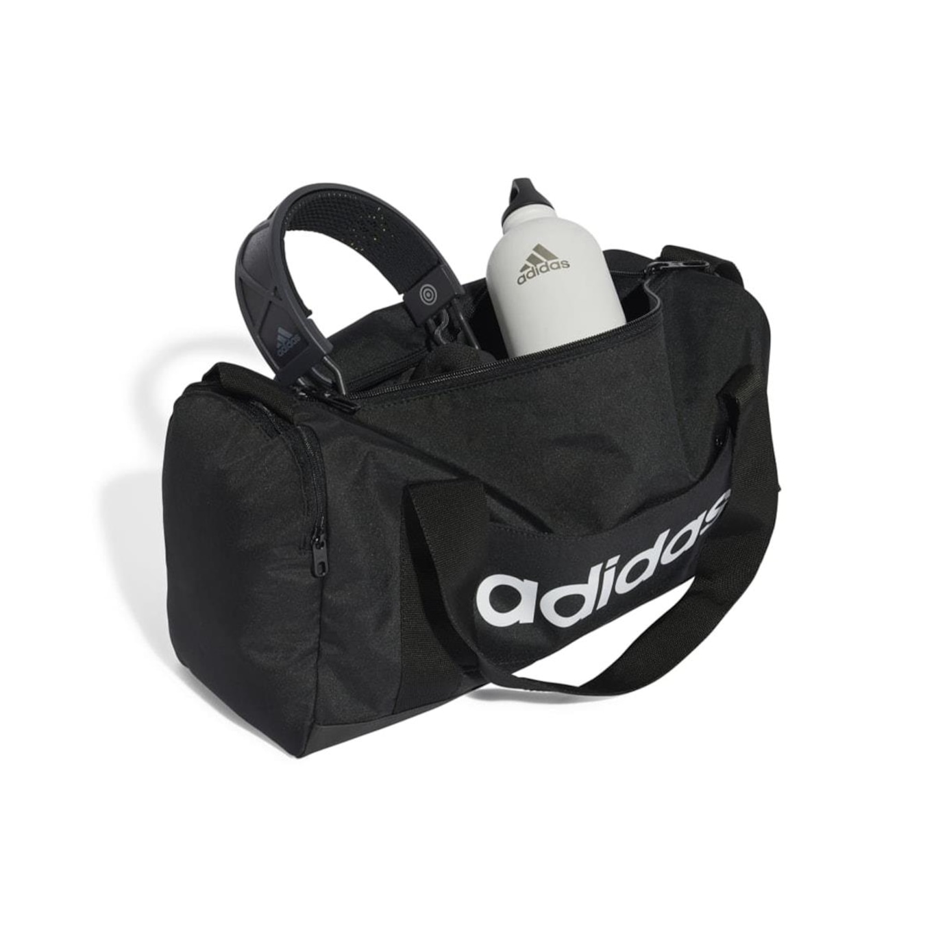 Mala Pequena adidas Unissex Duffel Linear  Unissex - Foto 3