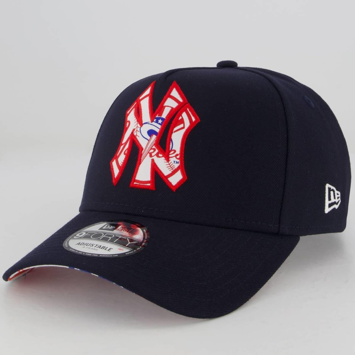 Boné Aba Curva New Era Mlb New York Yankees World 940 - Snapback - Adulto - Foto 1