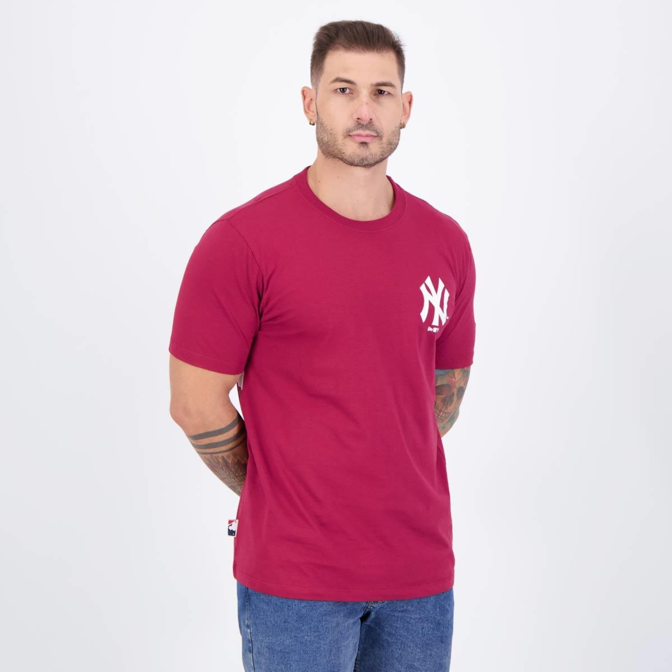 Camiseta New Era Mlb New York Yankees Core Masculina - Foto 2