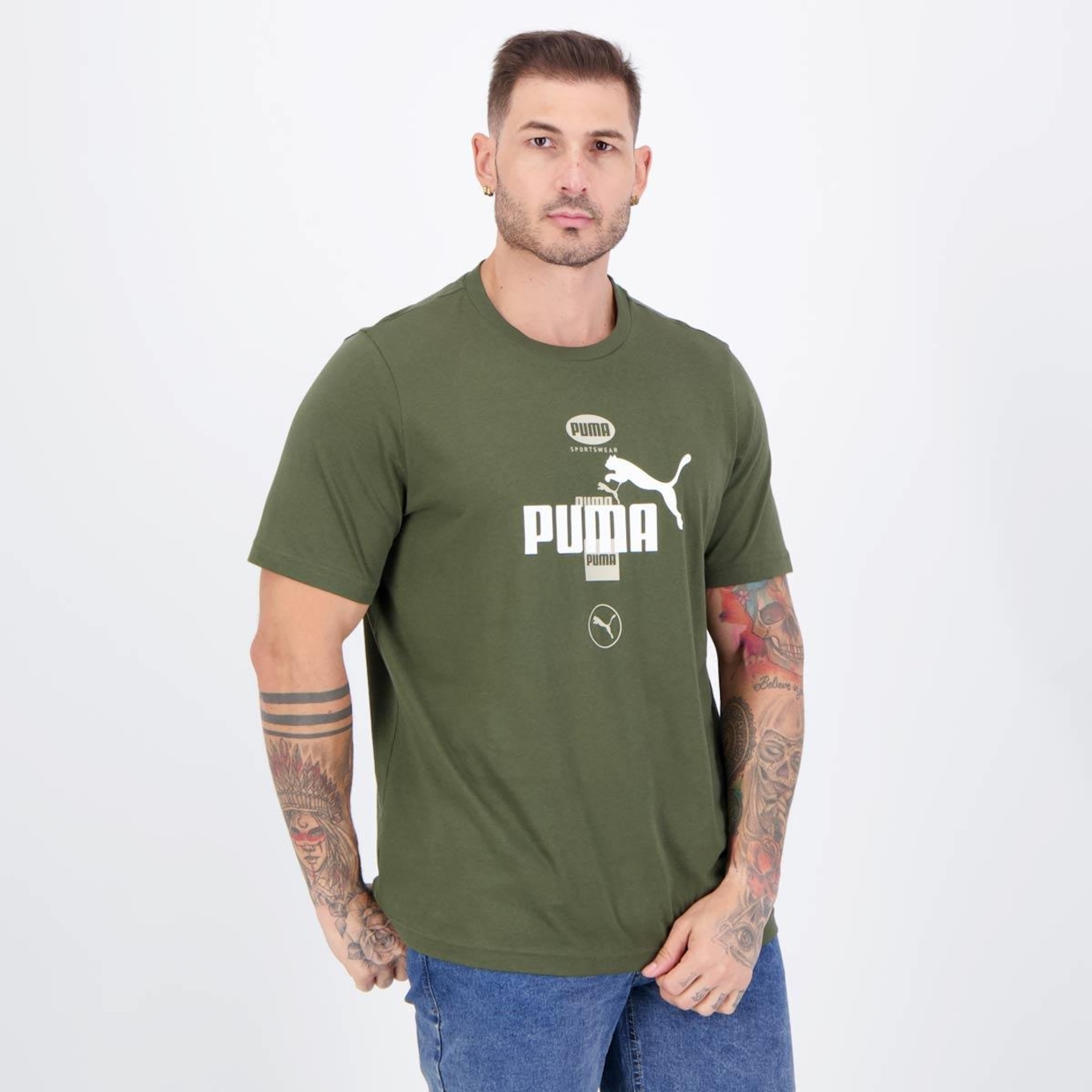 Camiseta Puma Graphic Masculina - Foto 2