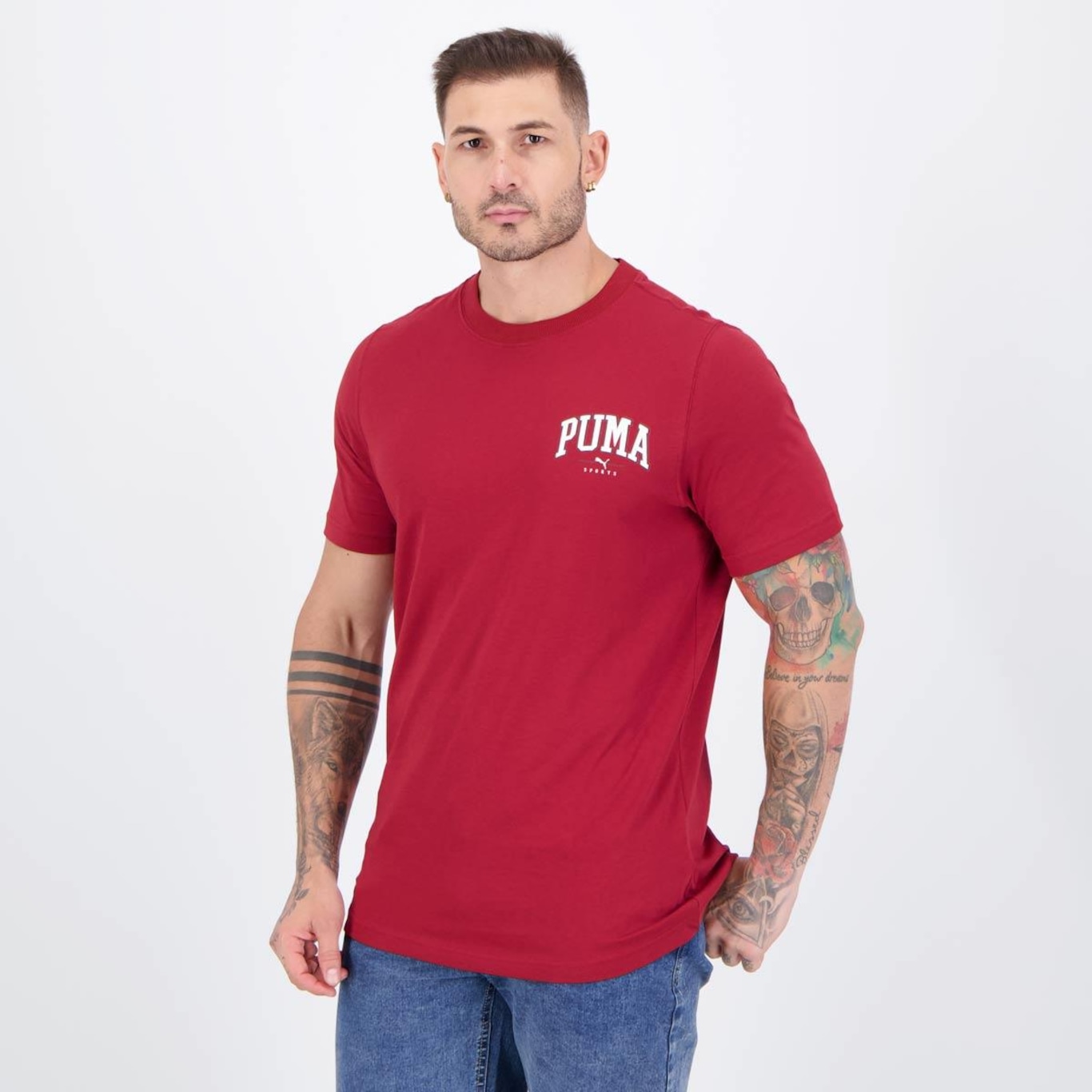 Camiseta Puma Squad Small Graphic Masculina - Foto 3