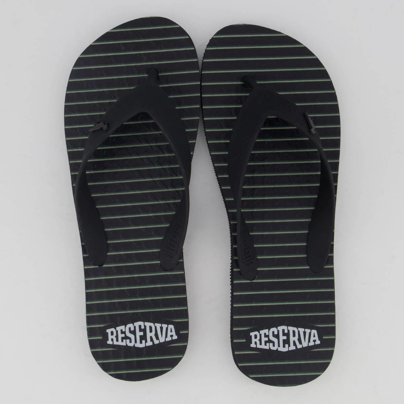 Chinelo Reserva Listrado Bandeira Masculino - Foto 1