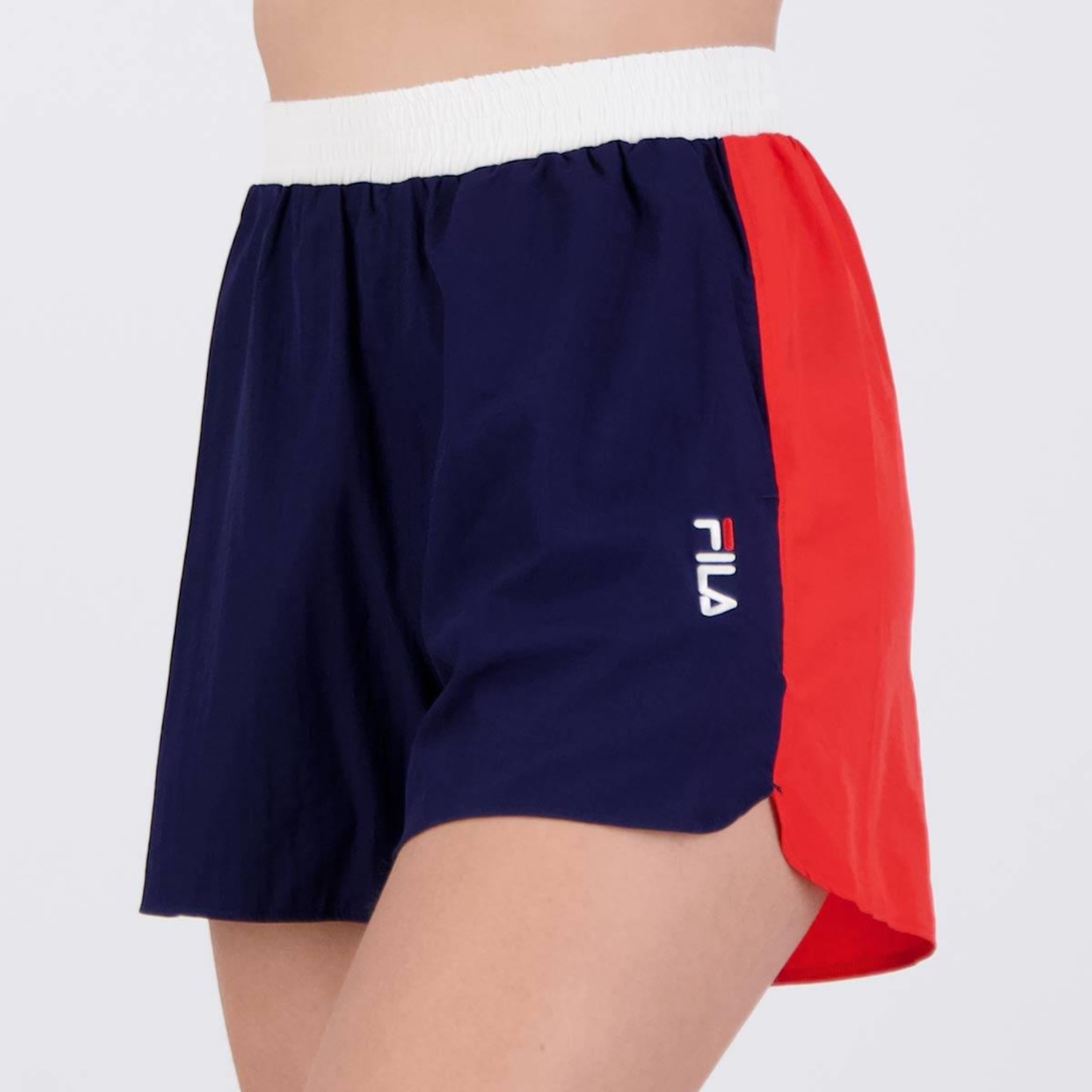 Short Fila Color Block Letter - Feminino - Foto 1