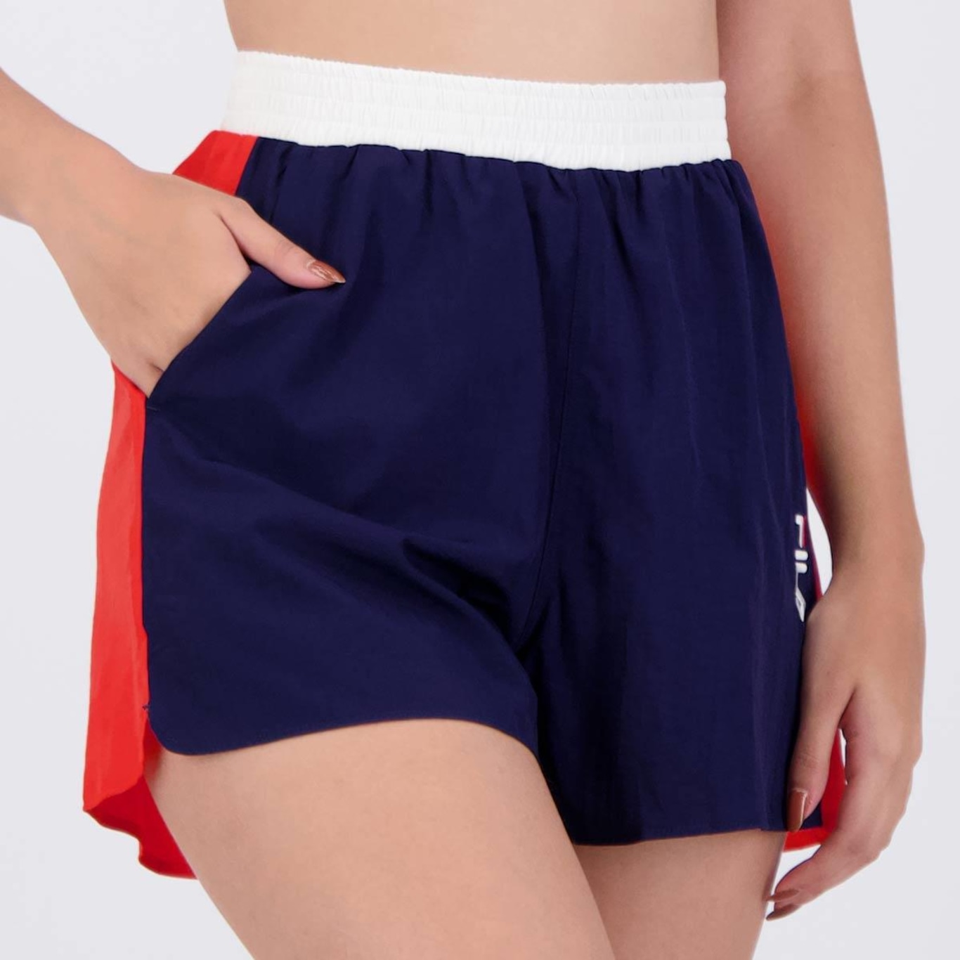 Short Fila Color Block Letter - Feminino - Foto 2