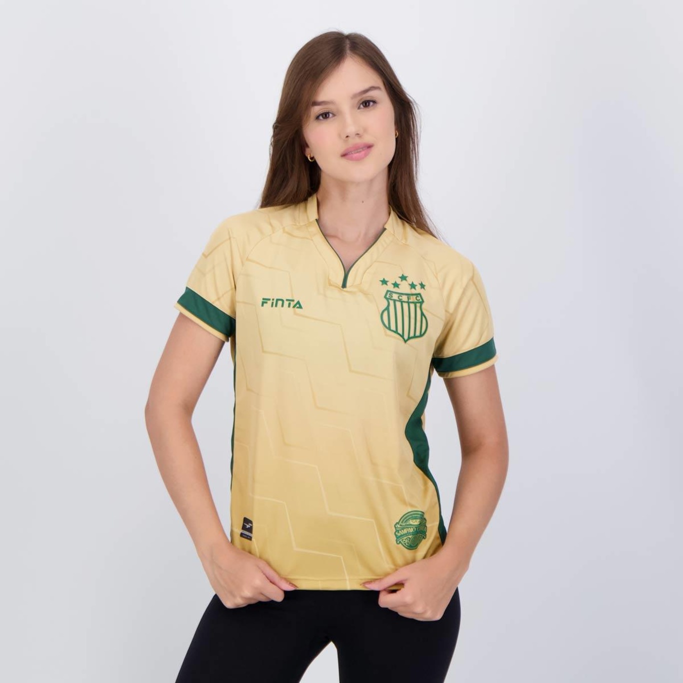 Camisa Finta Sampaio Corrêa III 2023 - Feminina - Foto 1