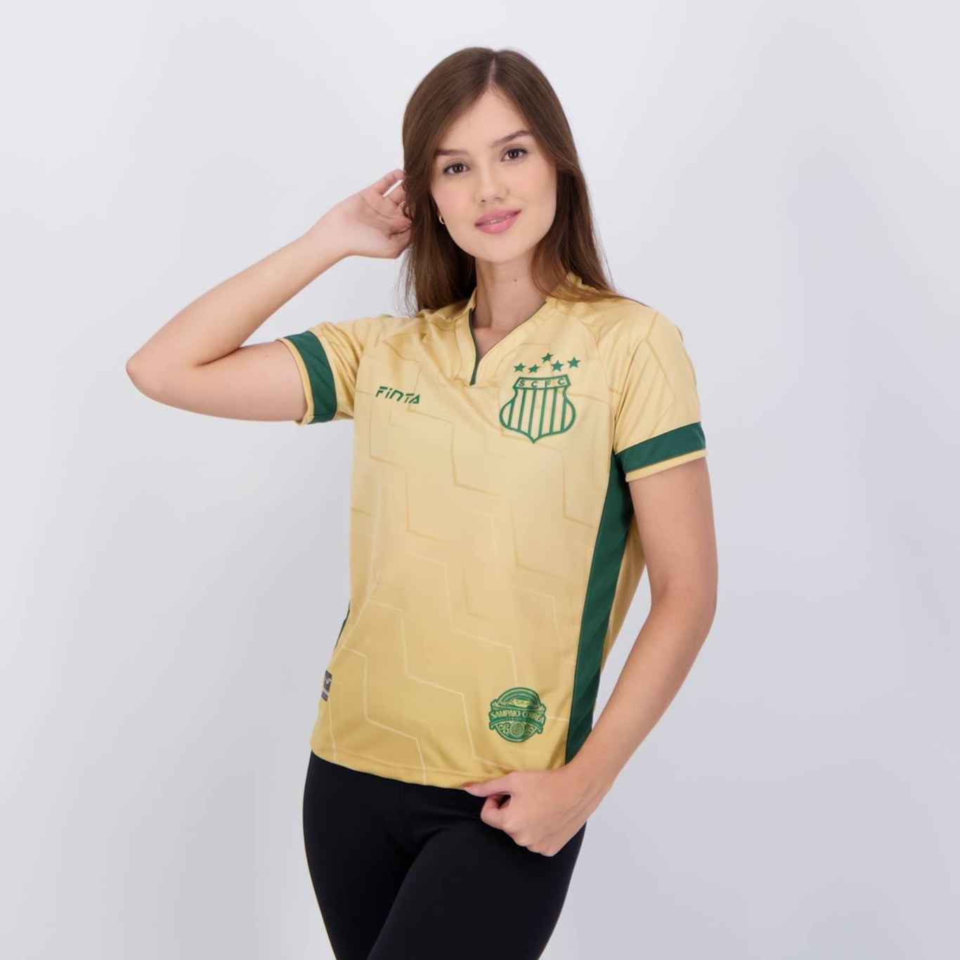 Camisa Finta Sampaio Corrêa III 2023 - Feminina - Foto 3