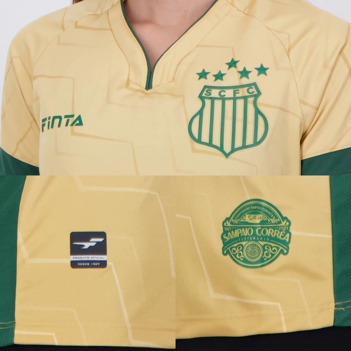 Camisa Finta Sampaio Corrêa III 2023 - Feminina - Foto 5