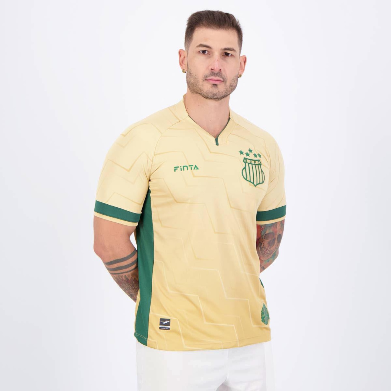 Camisa Finta Sampaio Corrêa III 2023 - Masculina - Foto 2