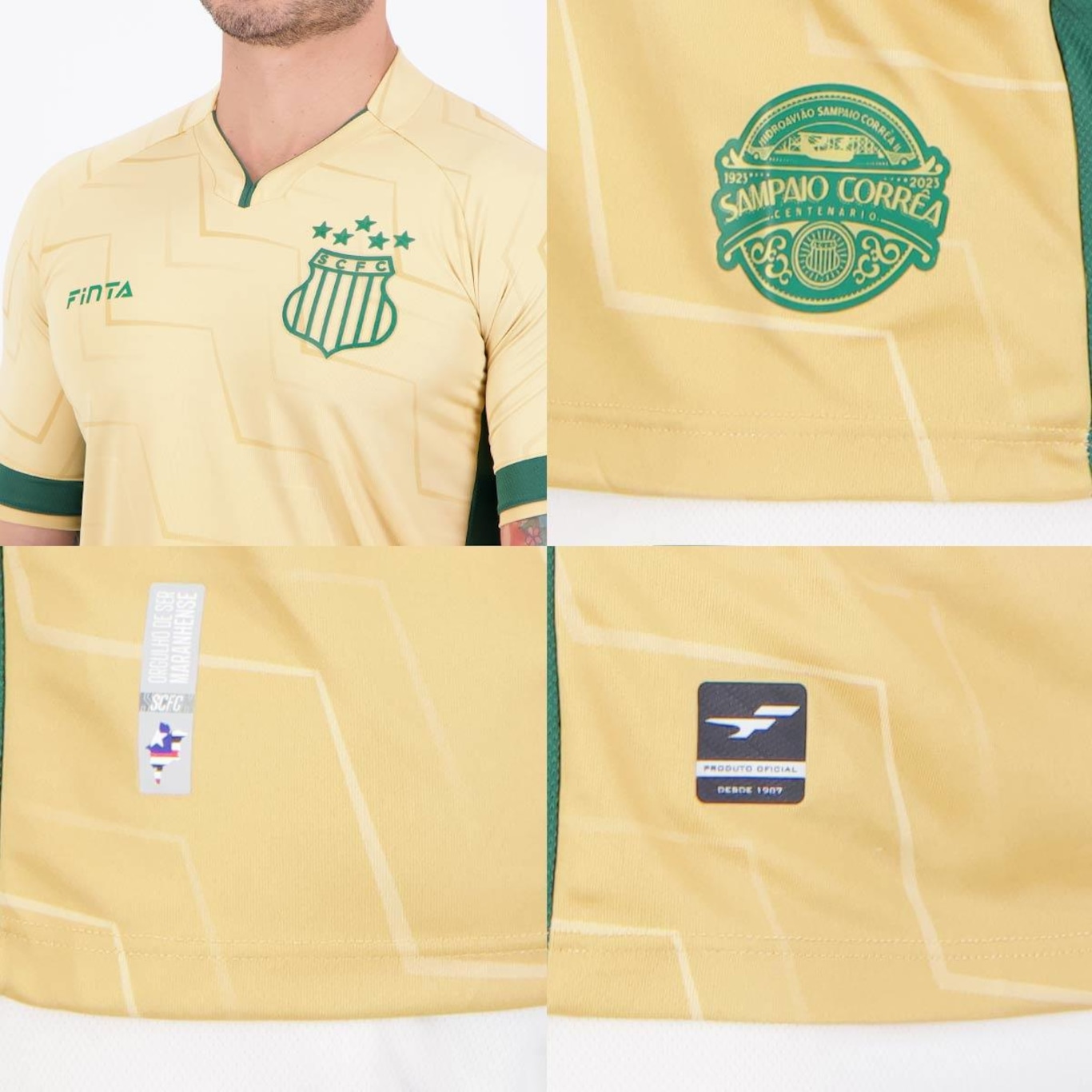 Camisa Finta Sampaio Corrêa III 2023 - Masculina - Foto 5