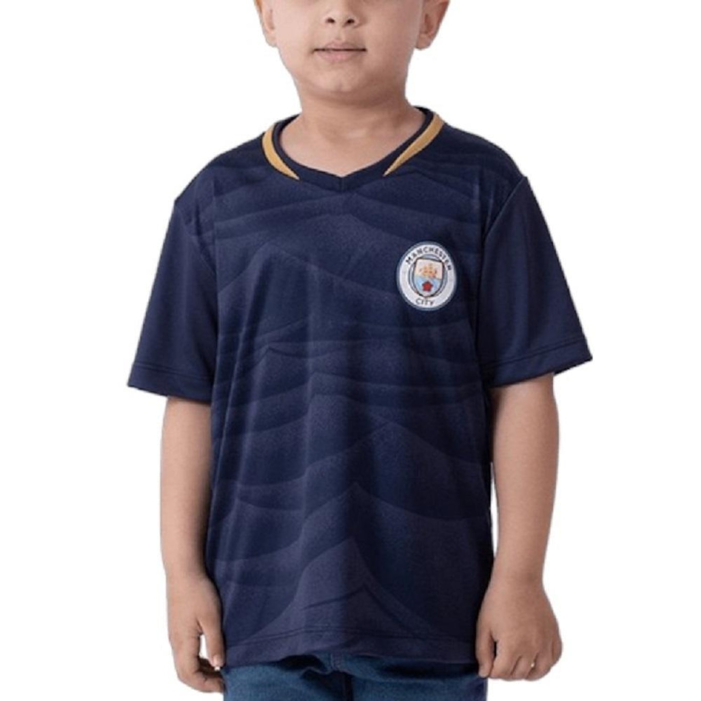 Camisa  Manchester City Braziline Peter - Infantil - Foto 1