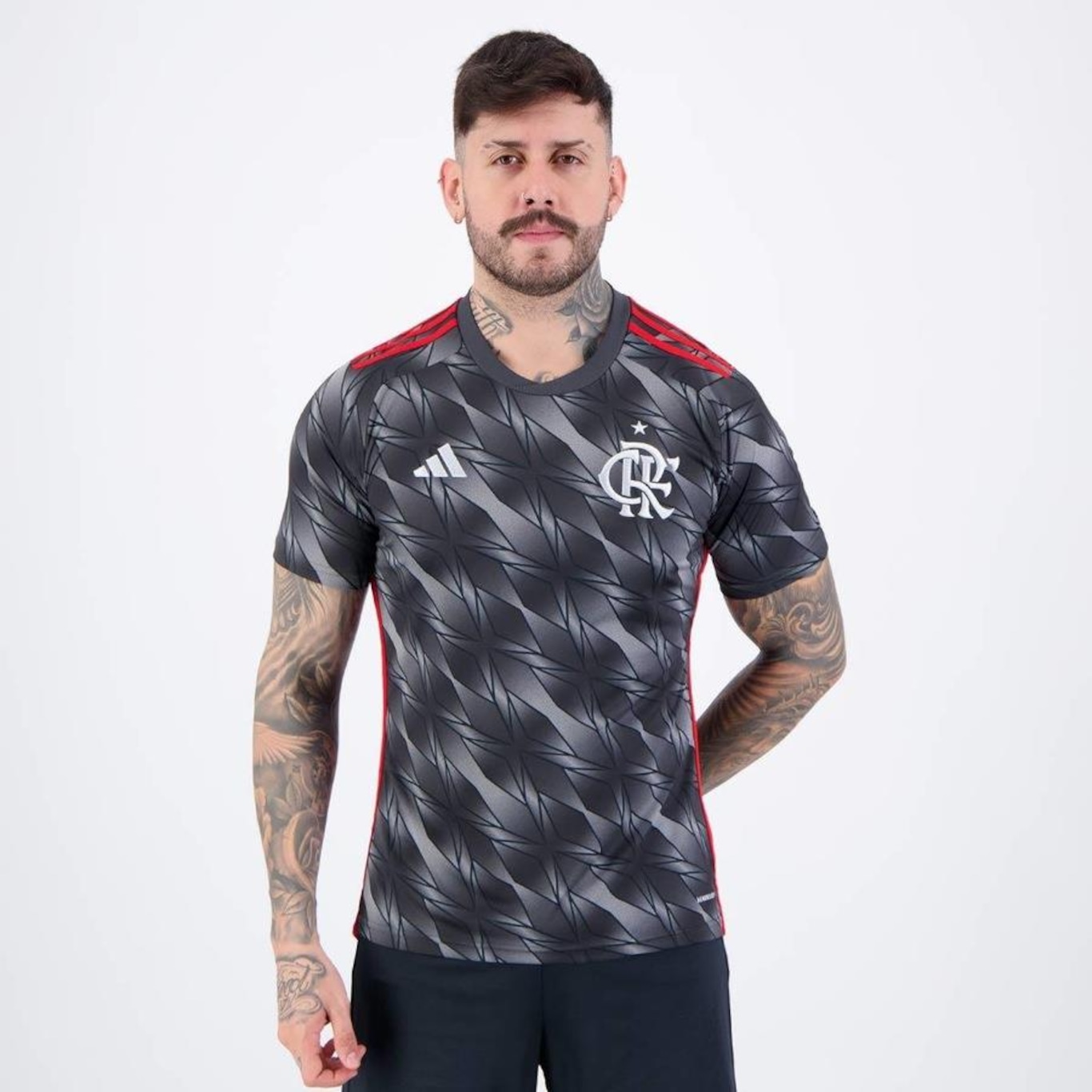 Camisa do Flamengo adidas III 2024 27 B. Henrique - Masculina - Foto 1