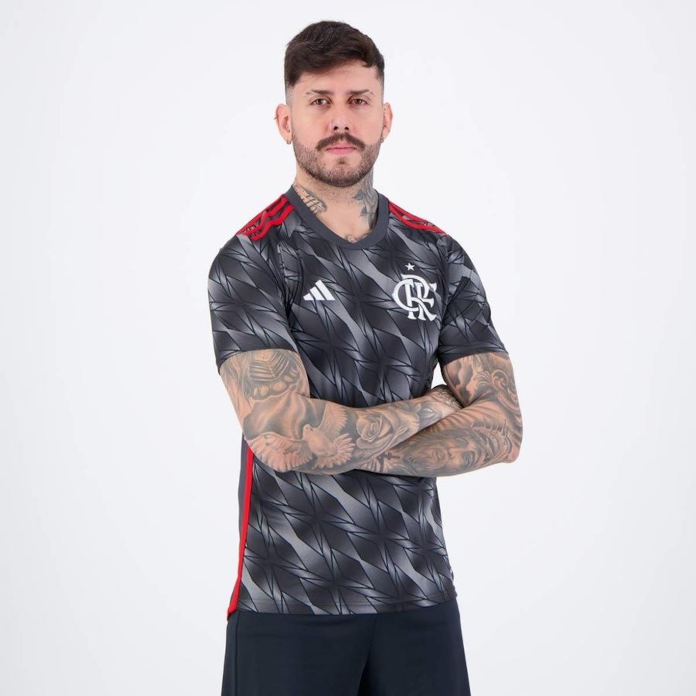 Camisa do Flamengo adidas III 2024 27 B. Henrique - Masculina - Foto 3