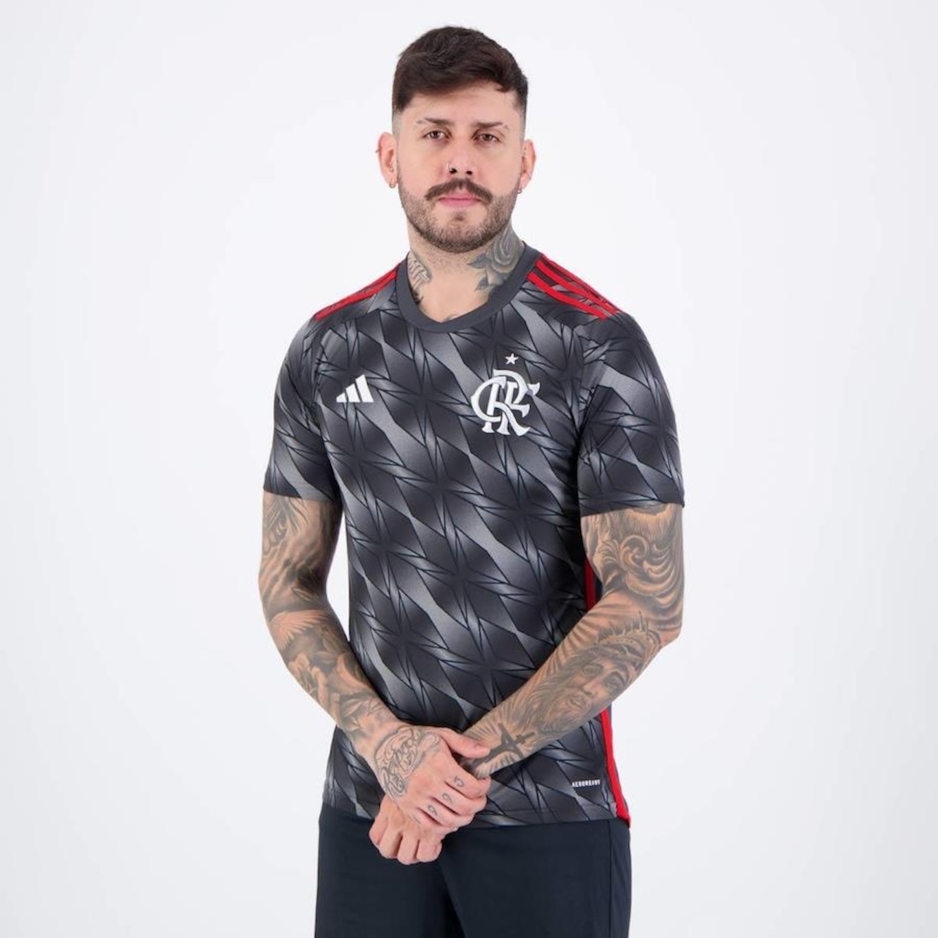 Camisa do Flamengo adidas III 2024 27 B. Henrique - Masculina - Foto 4