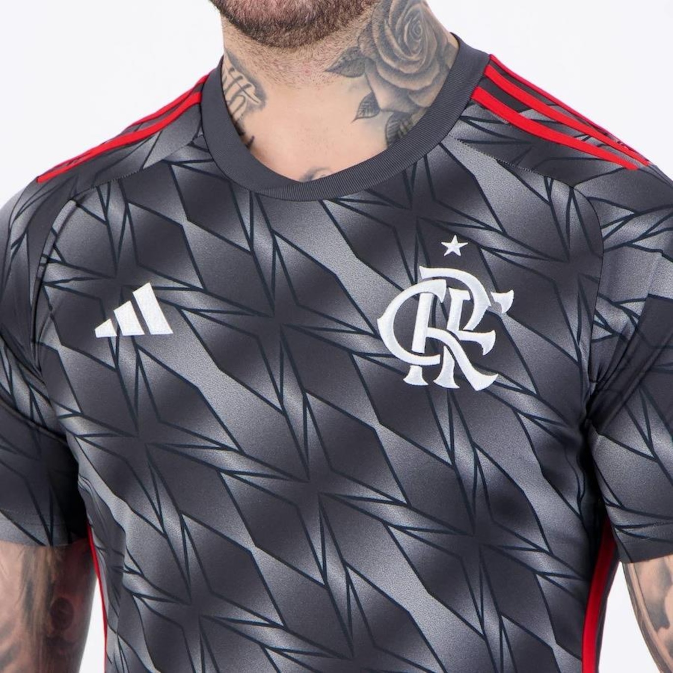 Camisa do Flamengo adidas III 2024 27 B. Henrique - Masculina - Foto 5