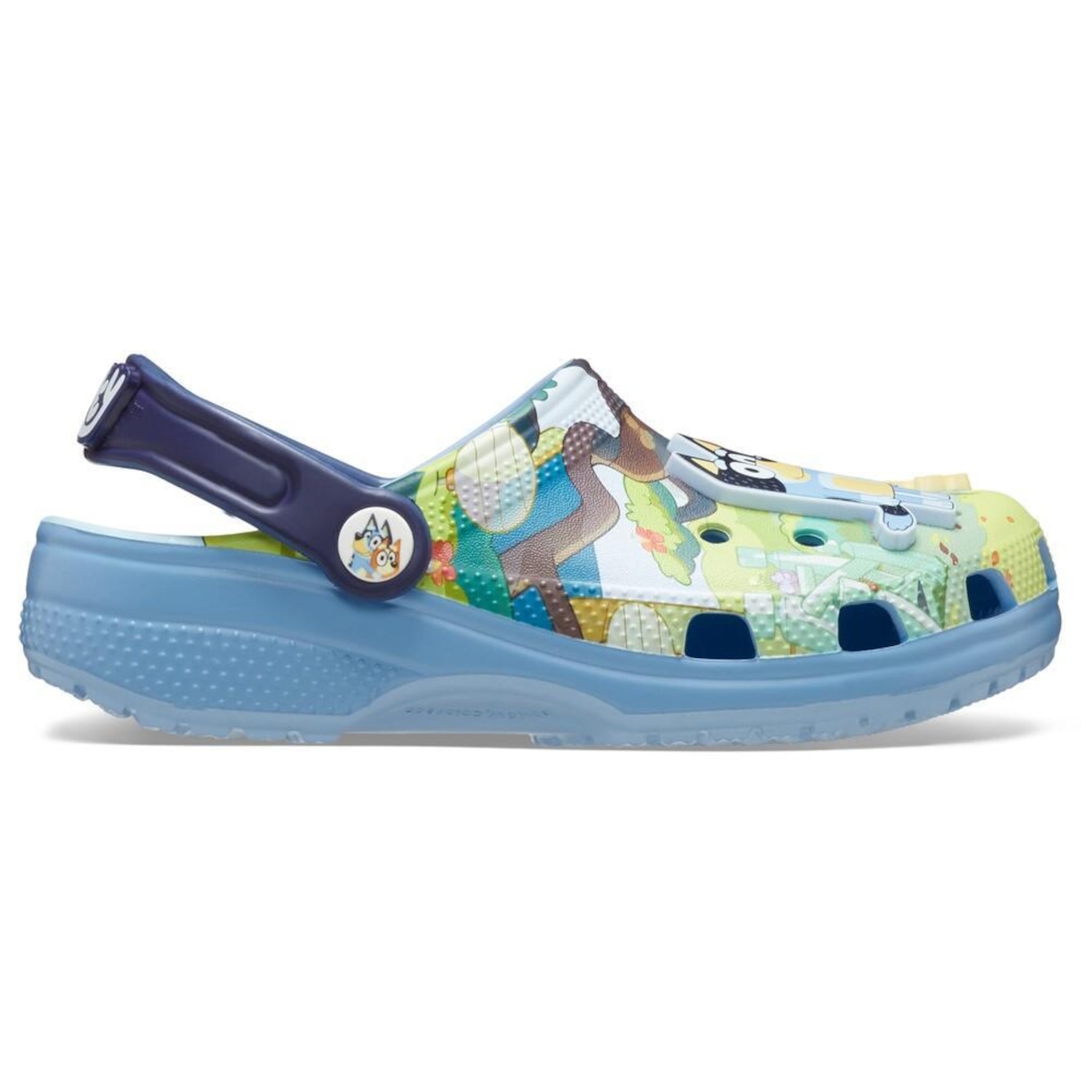 Sandália Crocs Bluey Classic Clog Infantil Multi - Unissex - Foto 1