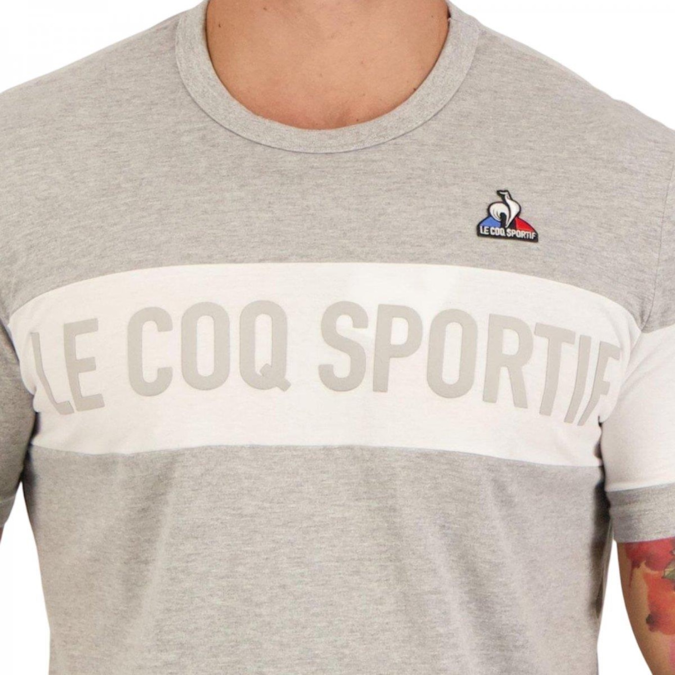 Camiseta Le Coq Sportif N 2 Gris Clair Masculina - Foto 2