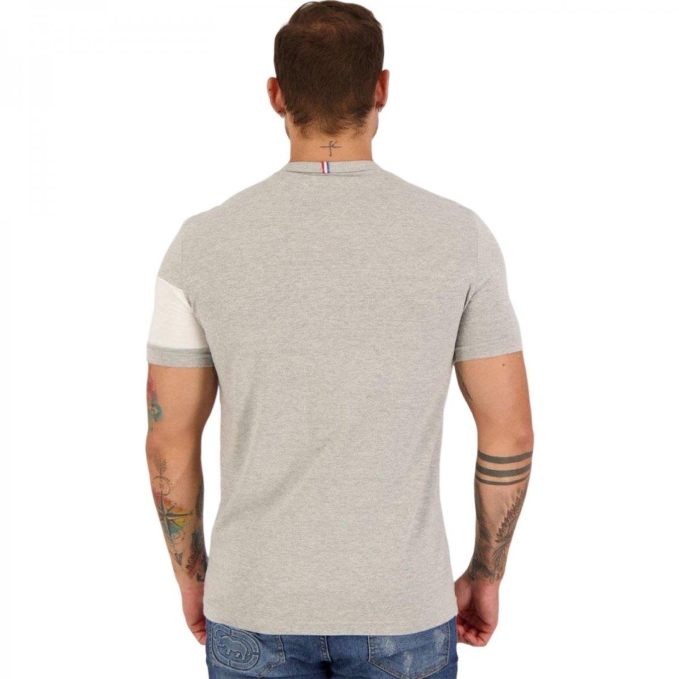 Camiseta Le Coq Sportif N 2 Gris Clair Masculina - Foto 3