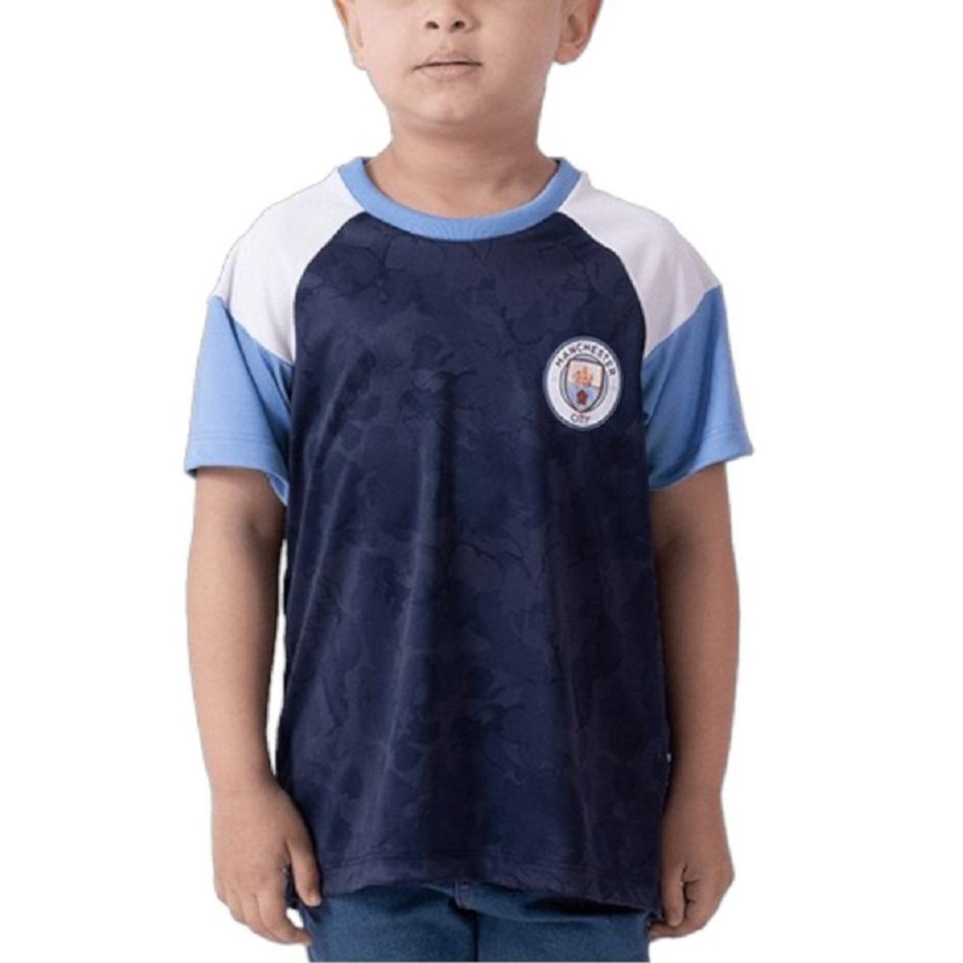 Camisa Manchester City Braziline Irwell - Infantil - Foto 1