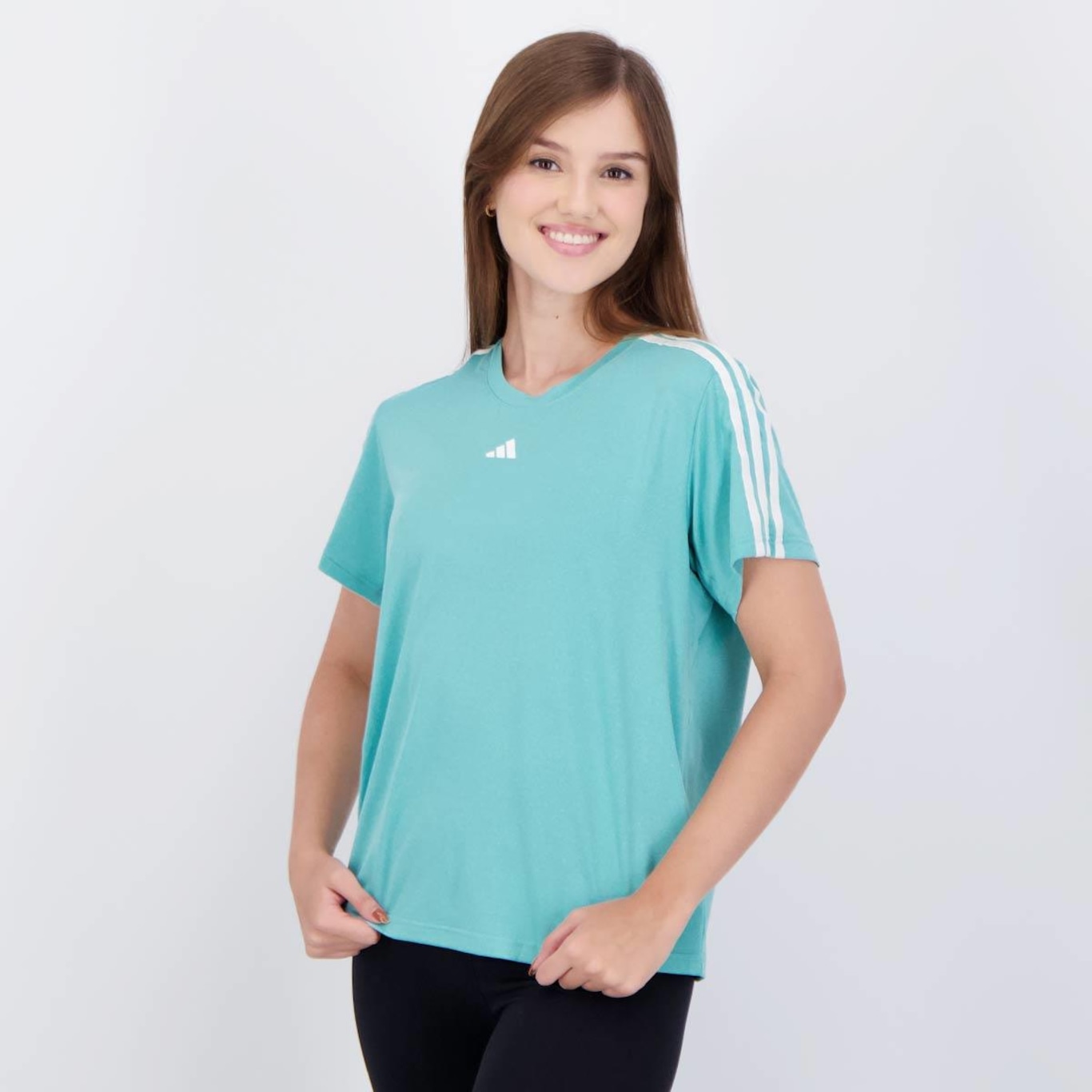 Camiseta adidas Essentials 3 Listras - Feminina - Foto 3