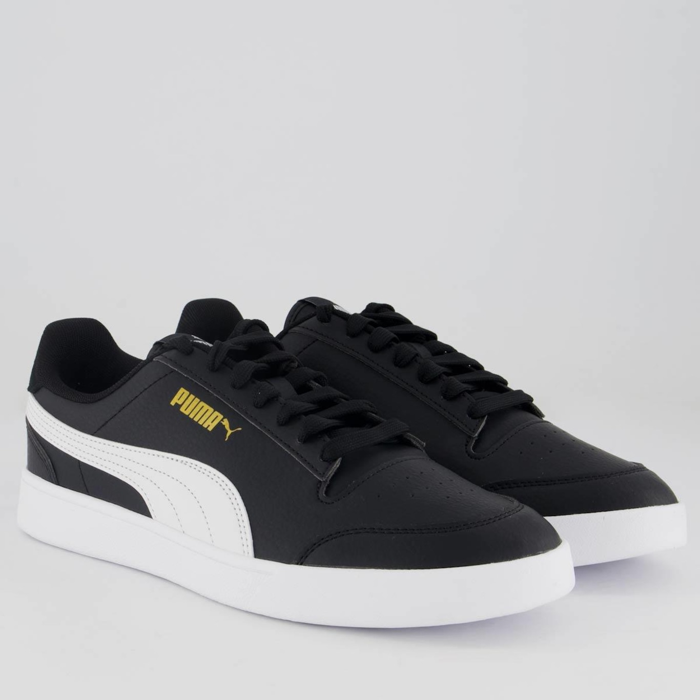 Tênis Puma Shuffle Preto e Branco - Foto 2