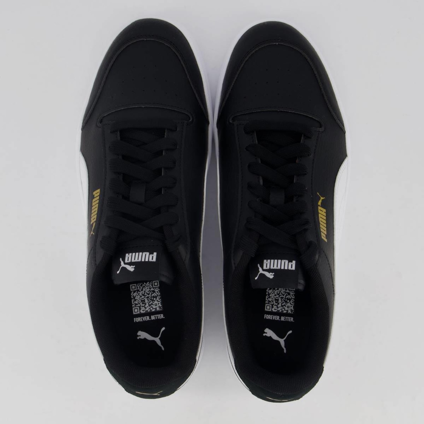 Tênis Puma Shuffle Preto e Branco - Foto 4