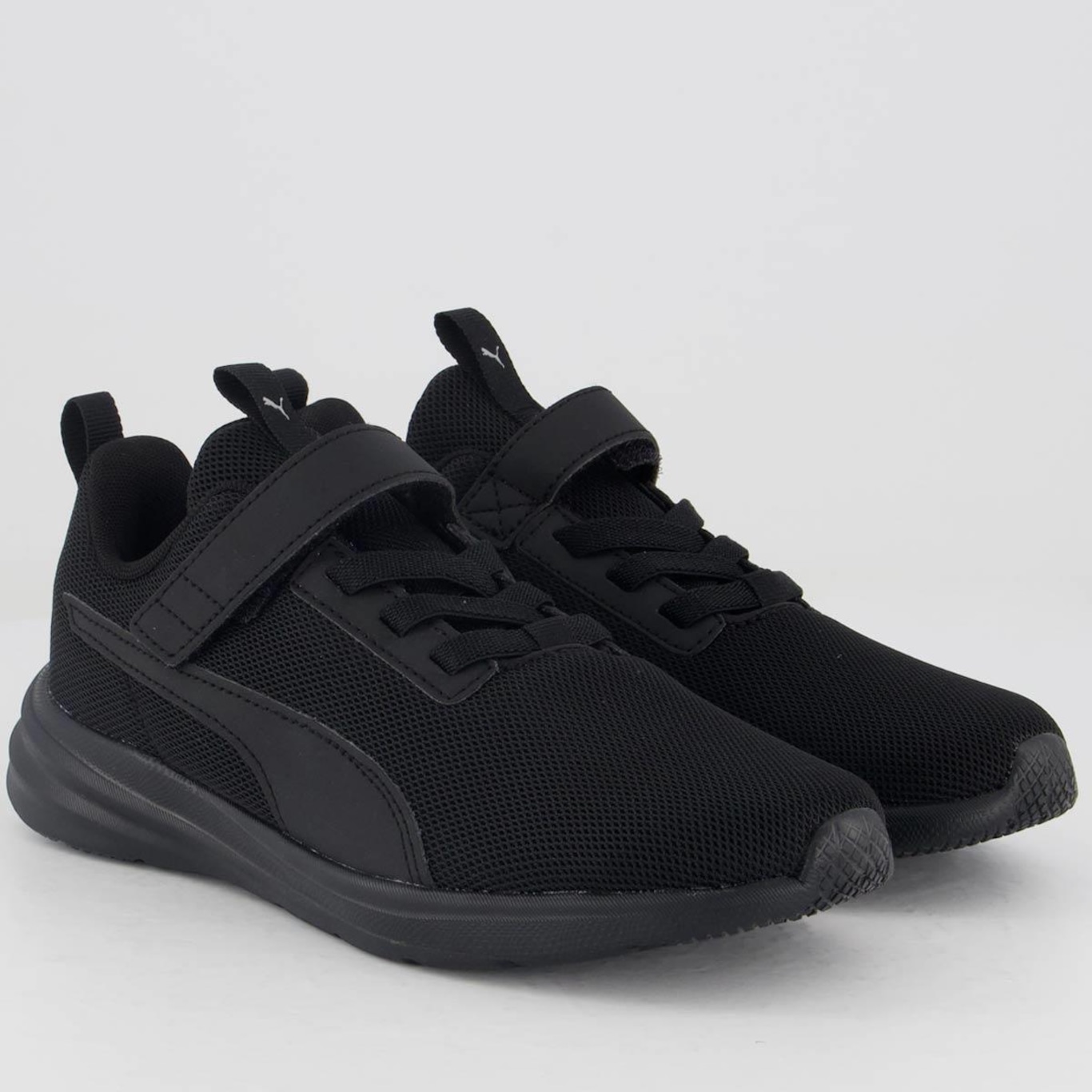 Tênis Puma Rickie Runner Juvenil All Black - Foto 2