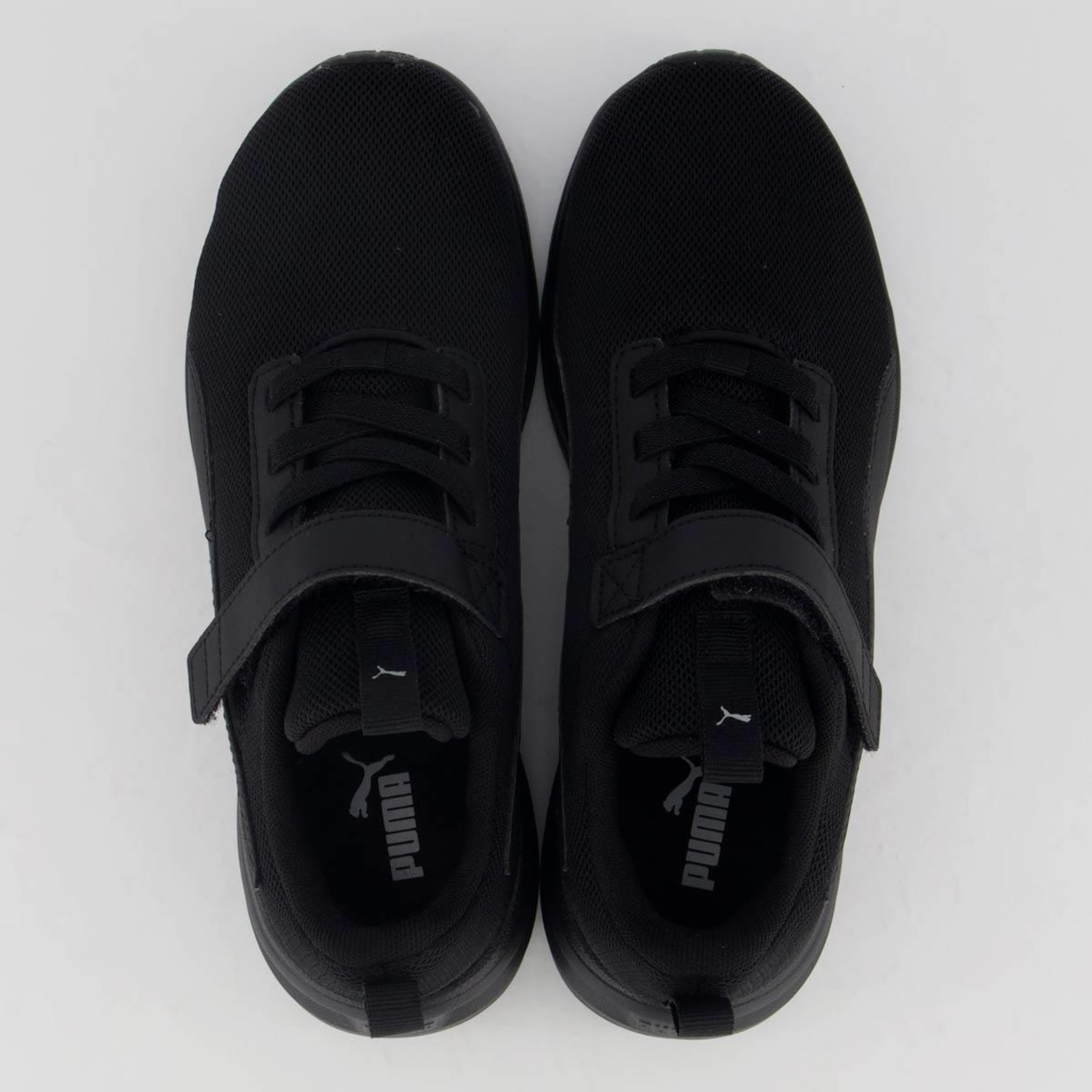 Tênis Puma Rickie Runner Juvenil All Black - Foto 4