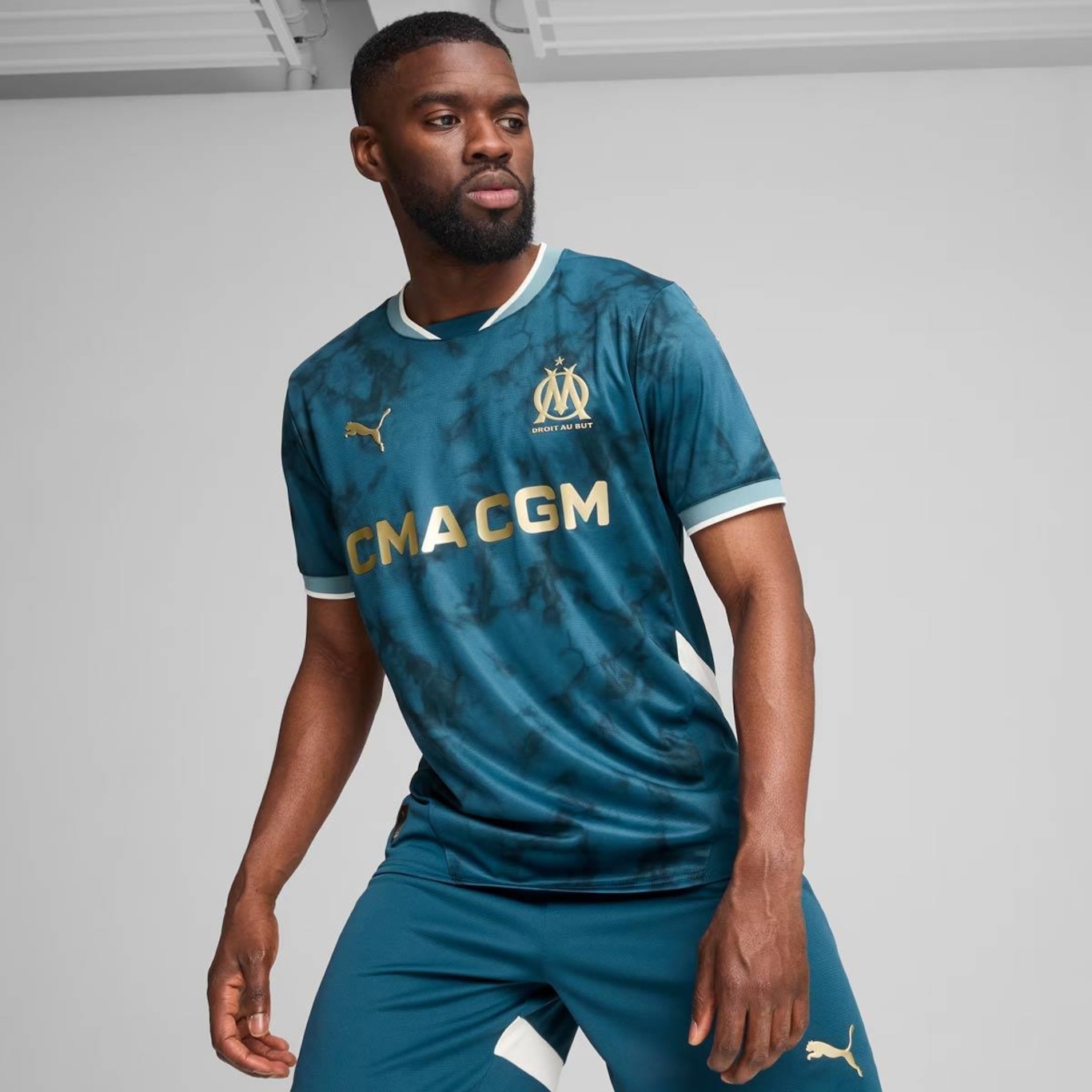 Camisa Olympique de Marseille Away 2025 Puma - Masculina - Foto 3