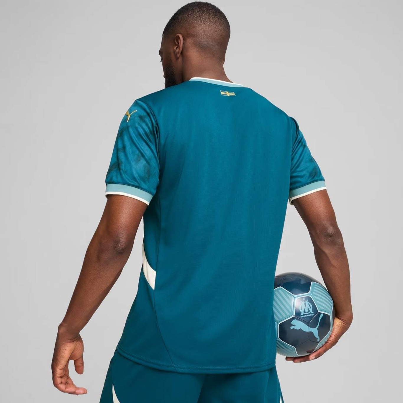 Camisa Olympique de Marseille Away 2025 Puma - Masculina - Foto 4