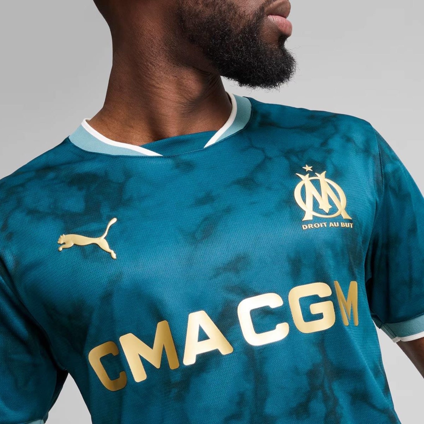 Camisa Olympique de Marseille Away 2025 Puma - Masculina - Foto 5