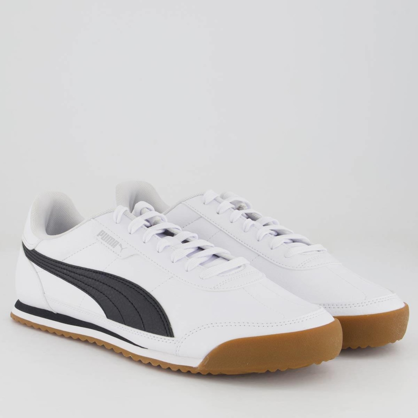 Tênis Puma Turino Ii Branco e Preto - Foto 2