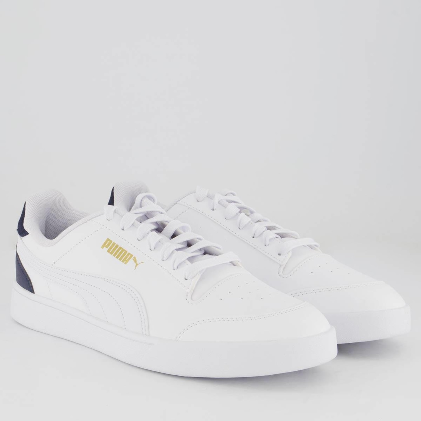 Tênis Puma Shuffle Branco e Dourado - Foto 2