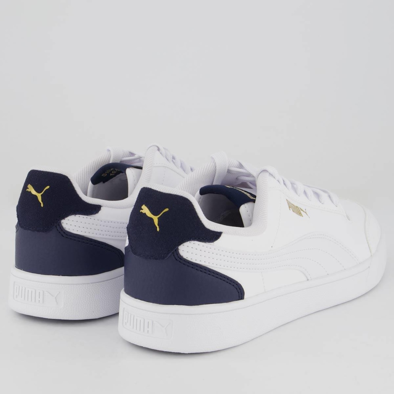 Tênis Puma Shuffle Branco e Dourado - Foto 3