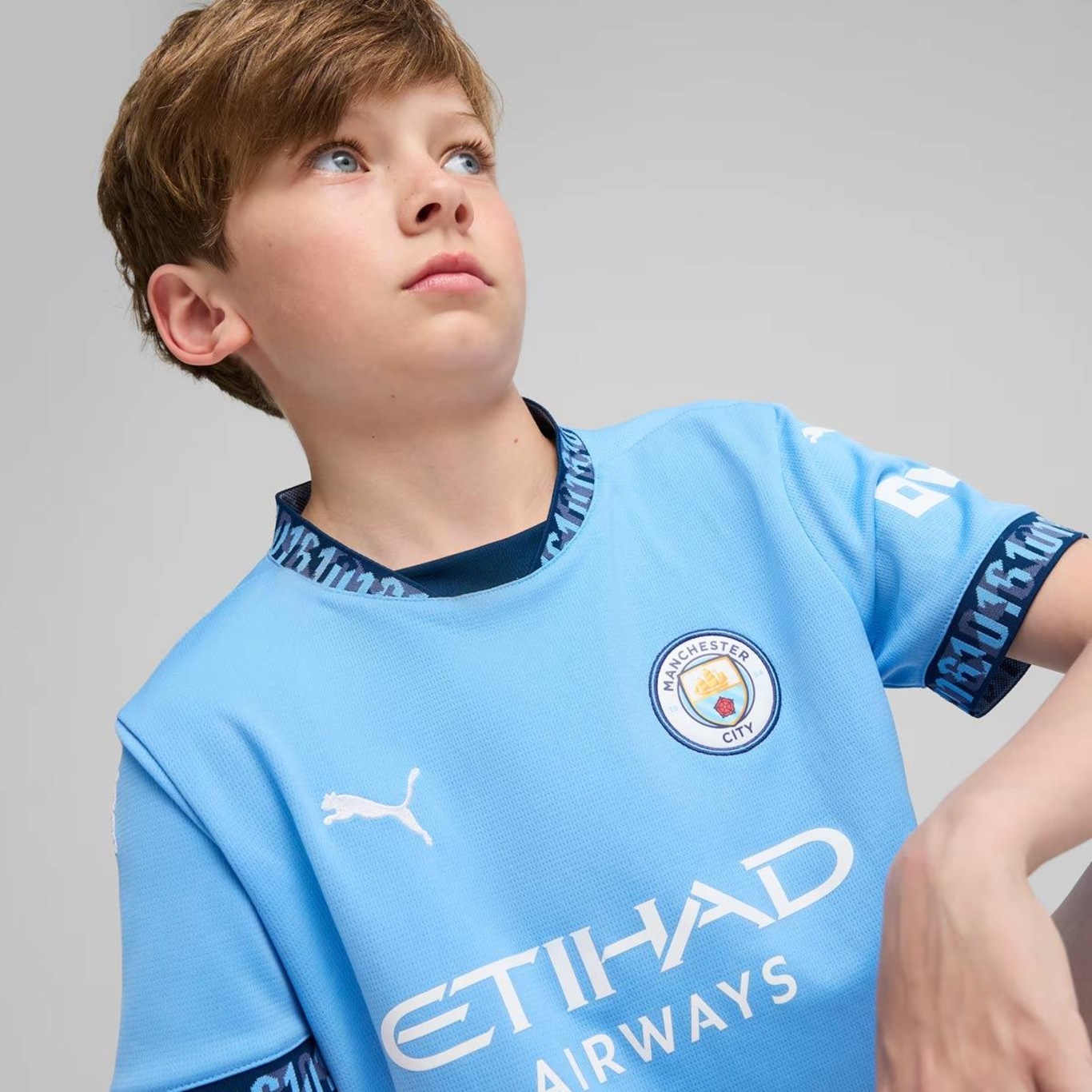 Camisa Manchester City Home 2025 Puma - Infantil - Foto 4