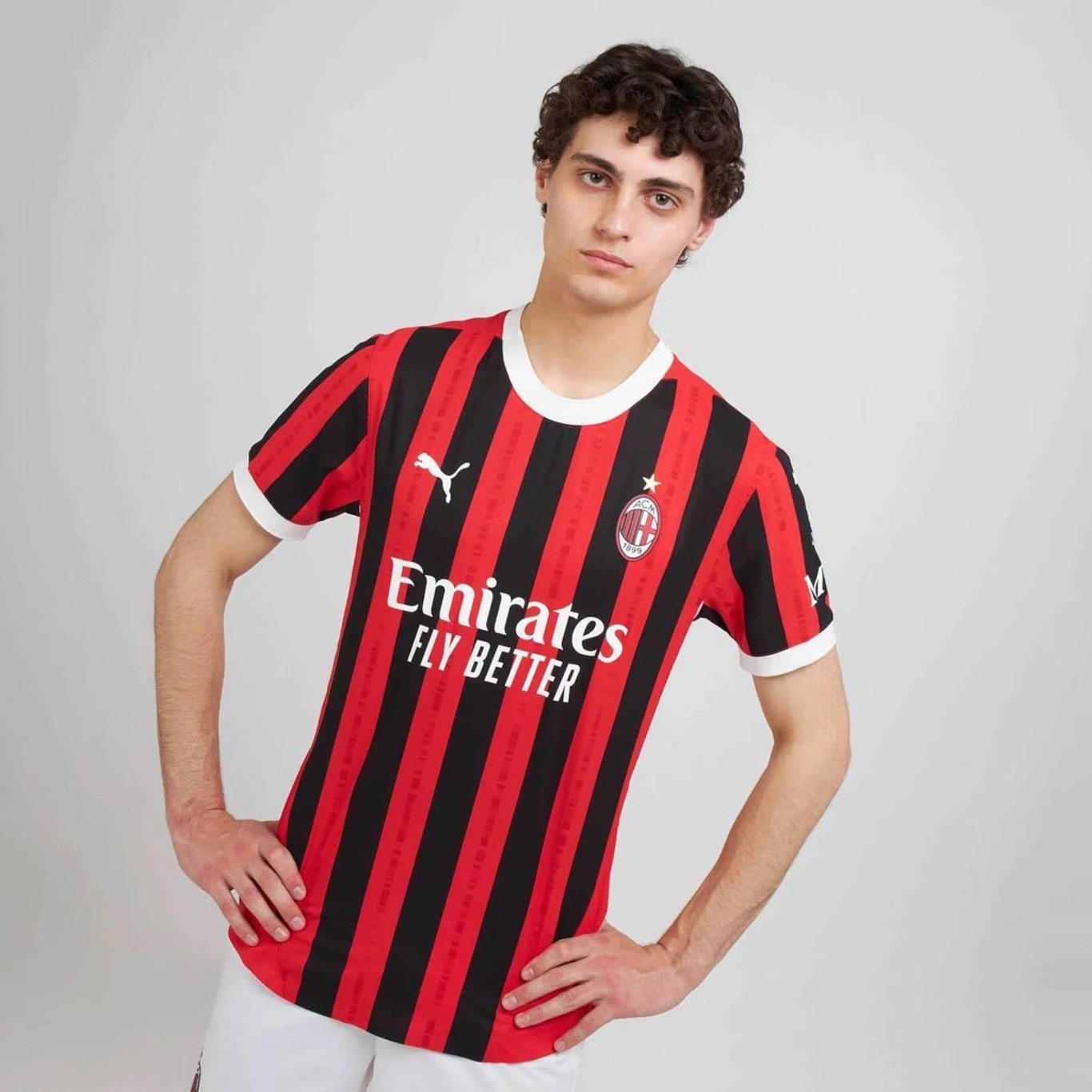 Camisa Milan Home 2025 Puma - Masculina - Foto 3